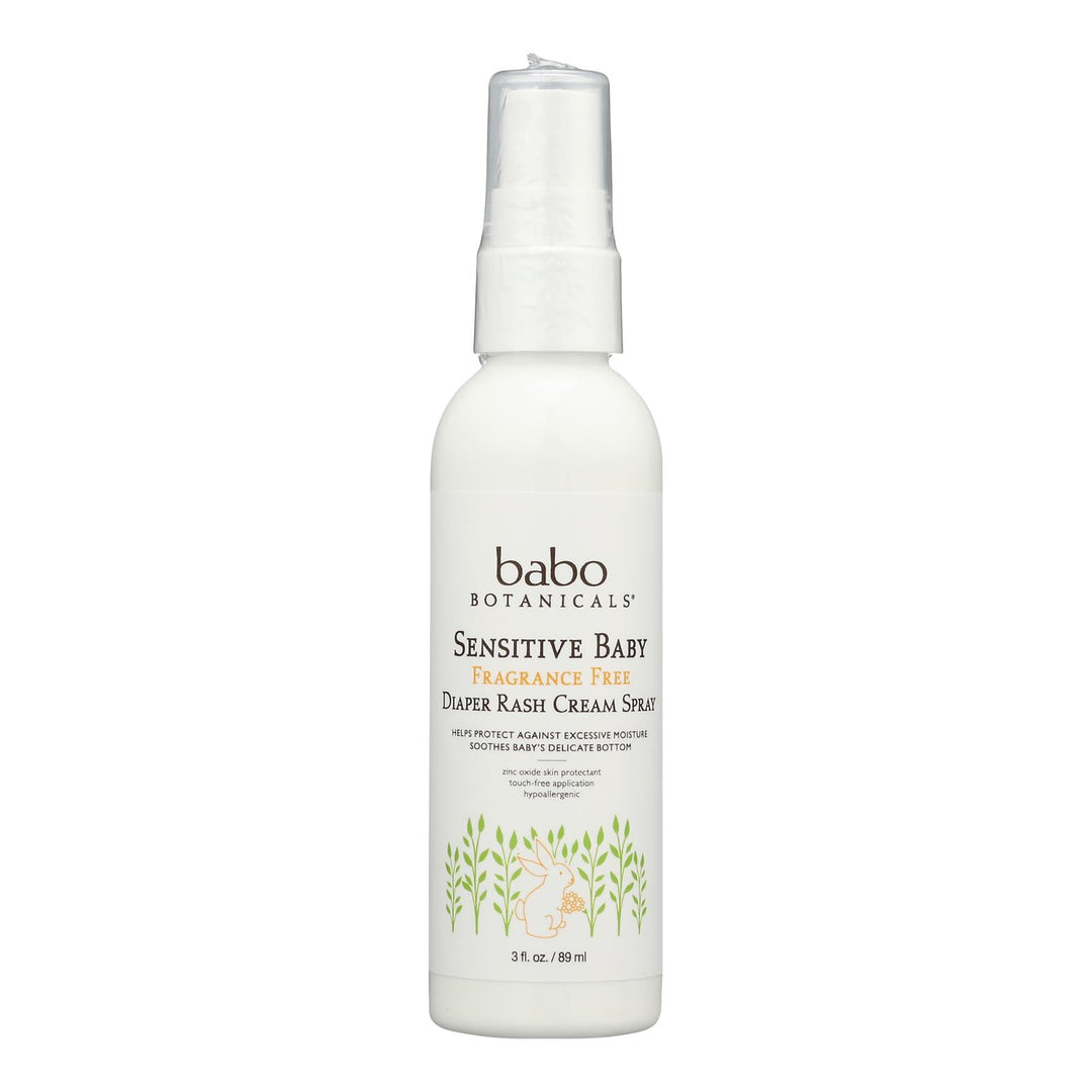 Babo Botanicals - Diaper Cream Spry Sensitive - 1 Each - 3 Fz - Maras Green